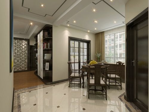 115㎡中式现代三居装修案例 效果图 土巴兔装修网