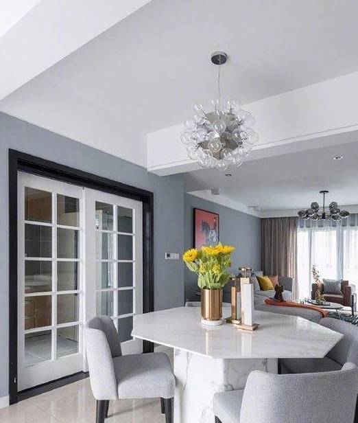 时尚大气 大理石电视墙造型设计点亮三房空间